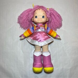 Rainbow Brite Tickled Pink Plush Doll Hallmark Vintage 16” Pink Dress RARE
